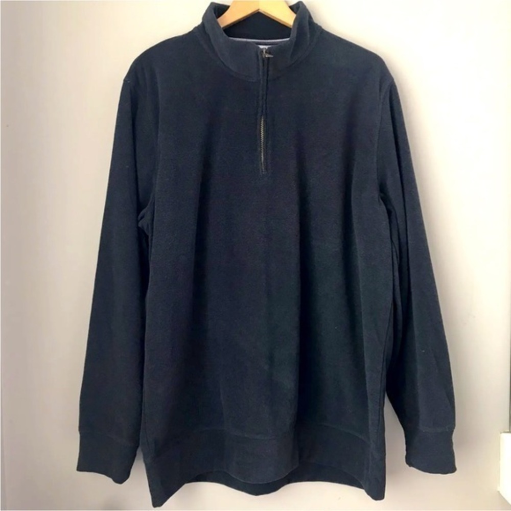 Original Weatherproof Vintage Men’s Fleece Pullover 1/4 Zip XXL Long Sleeve Gray